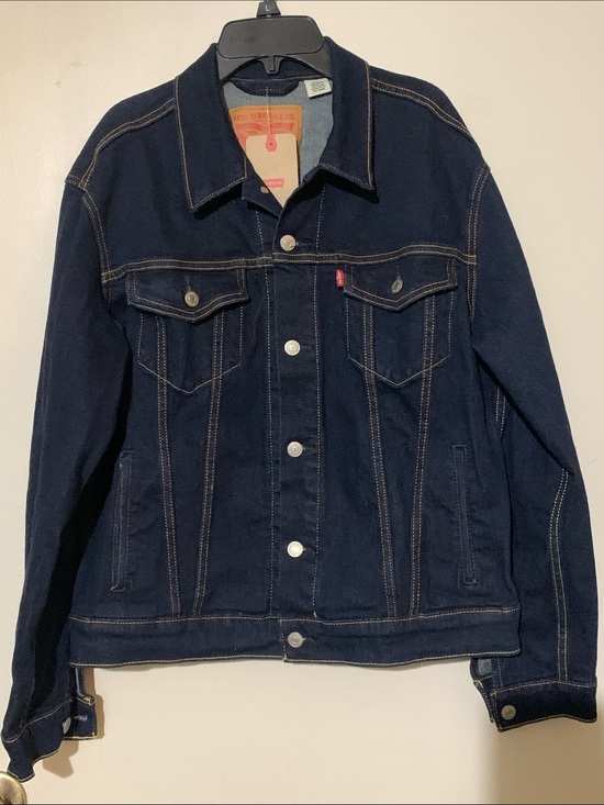 Levi's Other - Levi's Men's Navy Blue Denim Jacket - Classic Trucker Style
